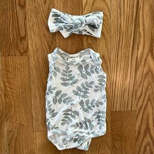 SpearmintLOVE Baby Girl One Piece with Bow